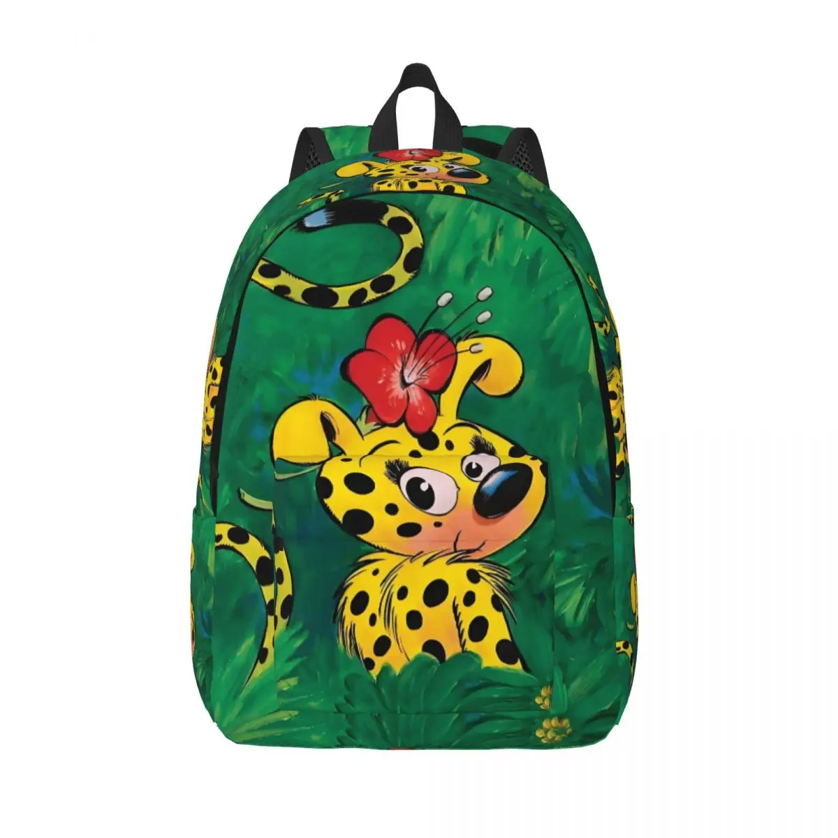 Custom Marsupilami Girl Canvas Backpacks for Women Men College School Student Bookbag Fits 15 Inch Laptop Bags
