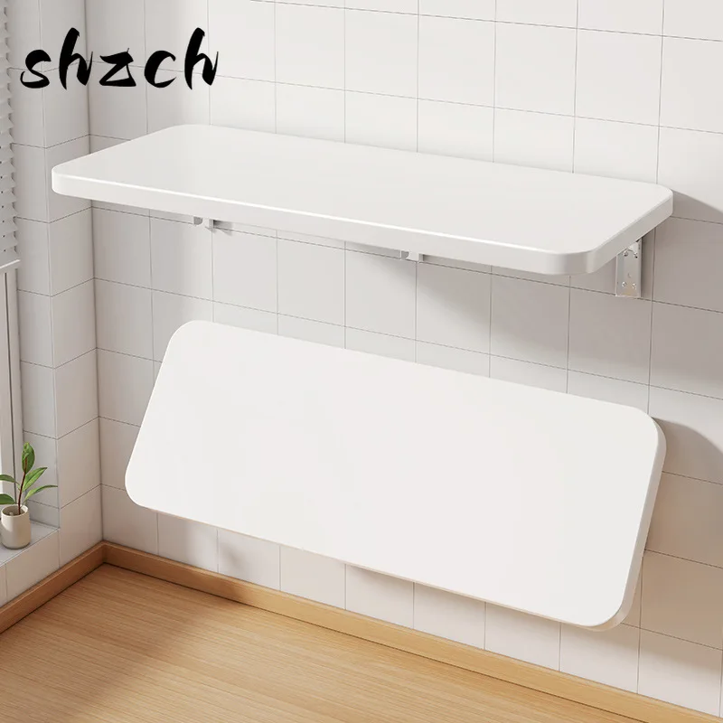 Mesa plegable montada en la pared, escritorio plegable, estante de pared que ahorra espacio, escritorio de pared flotante con me