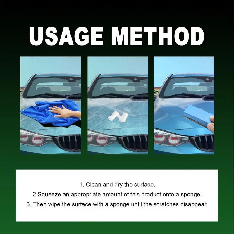 Scratch Remover For Vehicles 100ml Auto Paste Polishing Wax Scratch Eraser Kit Car Care Kit Grinding Repair Agent For RVs Trucks