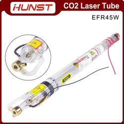 HUNST EFR-tubo láser Co2, 45W, cabeza de Metal, diámetro de 50mm, longitud de 800mm, para máquina cortadora de grabado láser CO2