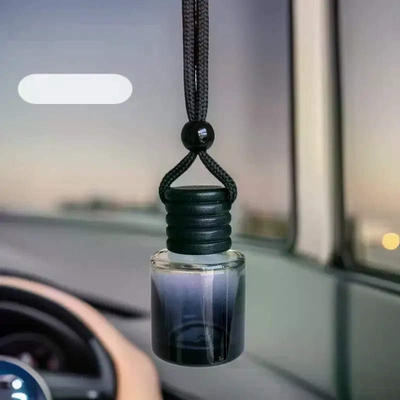 Diffuse Car Fragrances: 1Pcs Black Cap Dyed Cylinder Empty Bottle Car Essential Oil Diffuser Fragrance Air Freshener