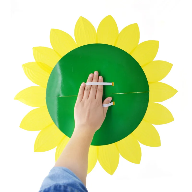 35 سنتيمتر عباد الشمس القبعات مضحك الأداء الدعائم عباد الشمس قبعة هود ل الرقص حفلة مهرجان ألعاب الاطفال زي التبعي