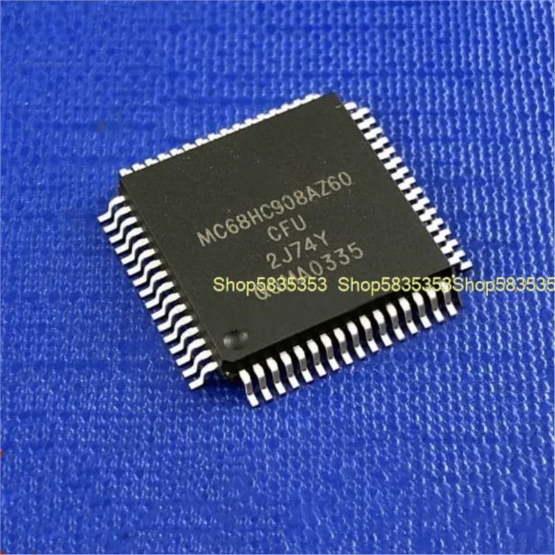 2-10pcs New MC68HC908AZ60CFU ( 2J74Y ) QFP-64 Microprocessor chip