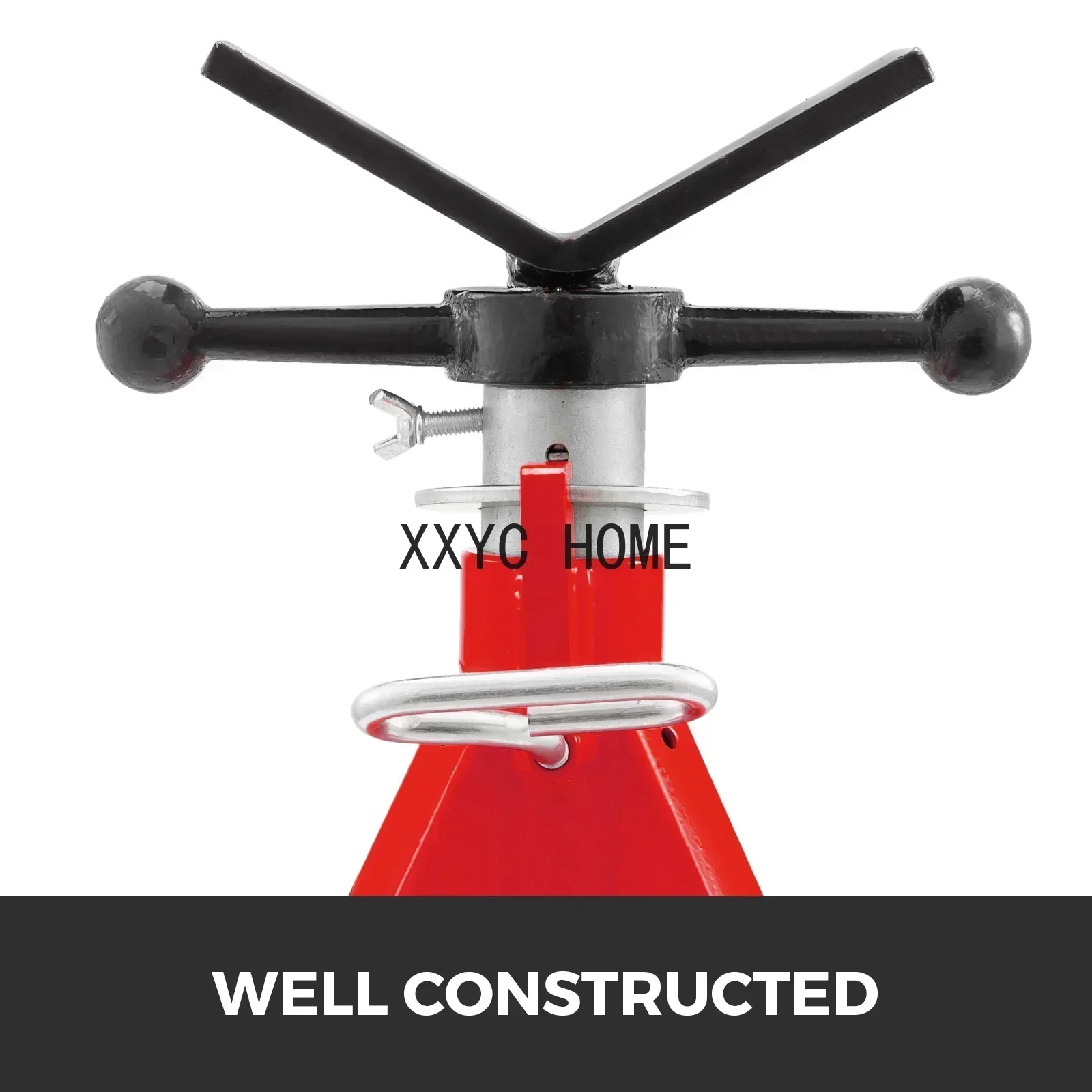 TAO TAO Pipe Holding Stand With Roller Head V-Head Folding Tripod Jack 12in Capacity Pipeworking Supporting Clamped Tool 2500Lbs
