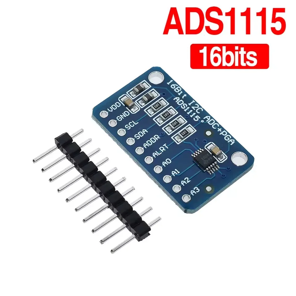 High-Resolution I2C Interface ADS1115 16-Bit ADC Board 4-Channel with PGA for Industrial Sensors Raspberry Pi Projects