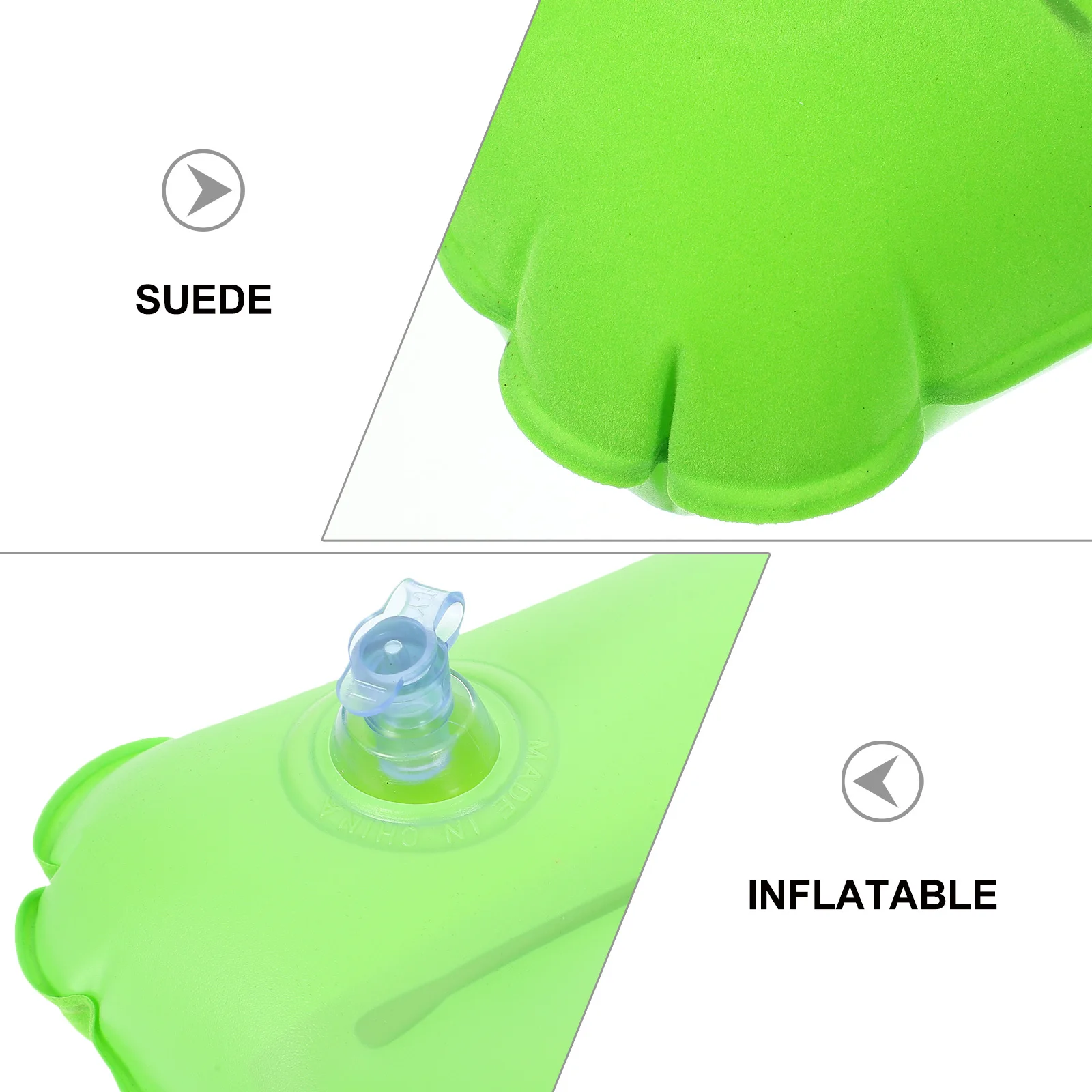 1 قطعة وسادة قابلة للنفخ للسفر التخييم المحمولة وسادة النوم سميكة يستريح وسادة سيارة مكتب في الهواء الطلق الظهر #2