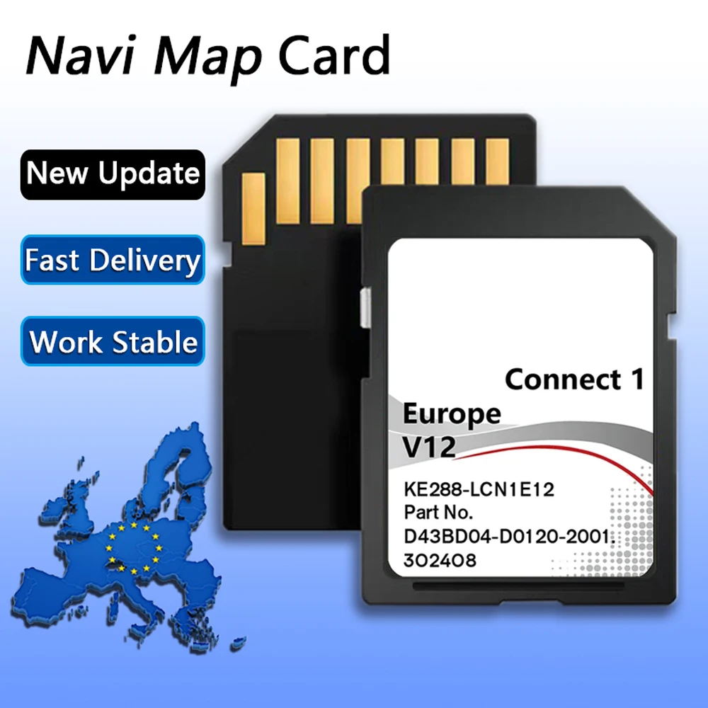 C1 v12 conectar 1 lcn1 v12 navi para nissan mapa do carro cartão sd europa reino unido cartão de navegação gps mapa mais novo