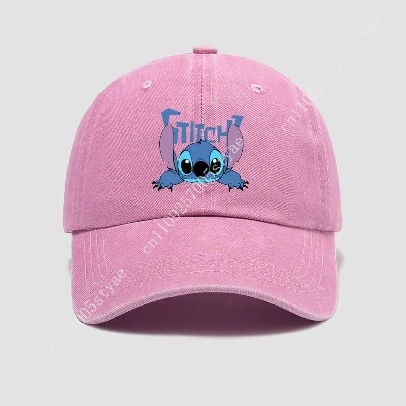 Casquette décontractée Stitch, motif dessin animé kawaii, casquette de baseball respirante, casquette à visière réglable, unisexe, cadeaux pour enfants