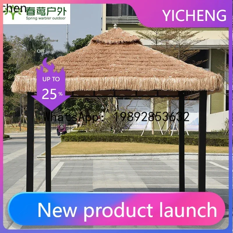 

LYY Outdoor Thatched Pavilion Tent Courtyard Simulated Straw House Homestay Terrace Garden Sunshade Shelter