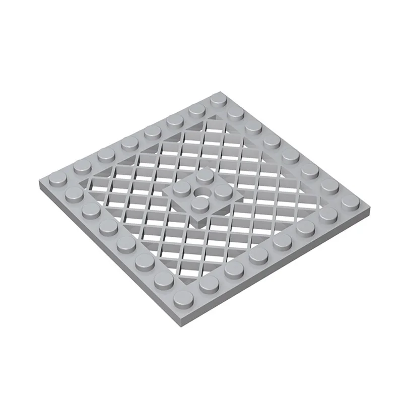 10Pcs 4151 Plate 8x8 with Grille Brick Parts Building Block Accessories Assemble Replaceble Changeover Particle DIY Kid Gift Toy