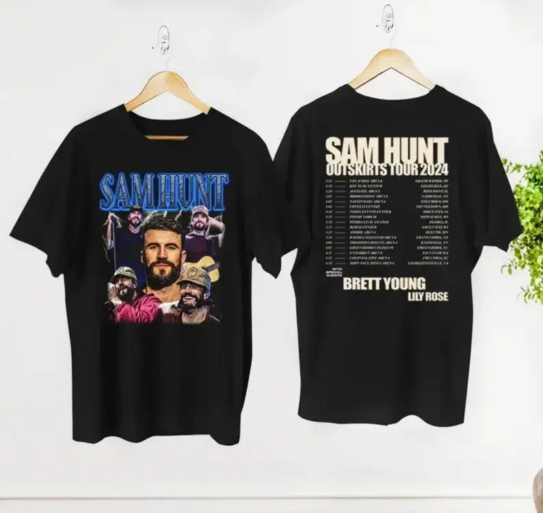 

Sam Hunt 2024 Concert Shirt, 2024 Outskirts Tour Sam Hunt T-Shirt, Sam Hunt Grap