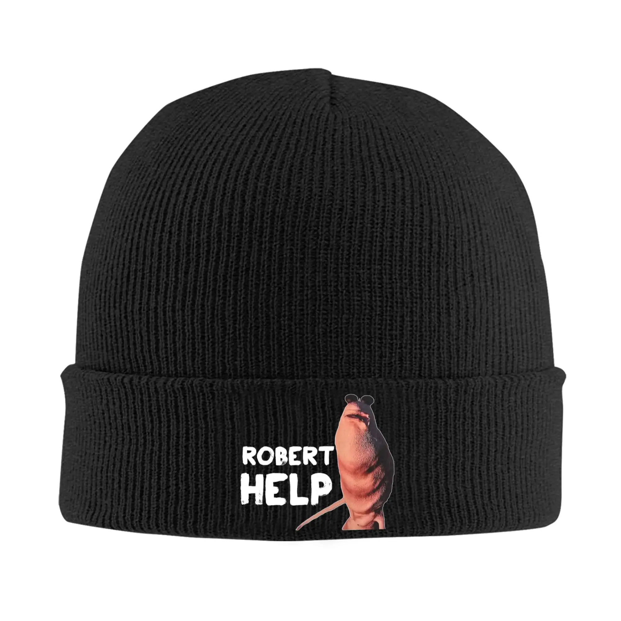 Men Women Beanie Hat Funny Robert Help Marcus The Worm  Accessories Winter Skullies Knitted Caps  Beanies Skullies