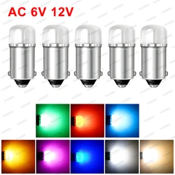 5P AC 6V 12VDC BA9S #44 #47 1W Led Bulb Pinball LED Bulb Car Styling Brake Light Reverse Light Tail Light Clearance Reading Lamp