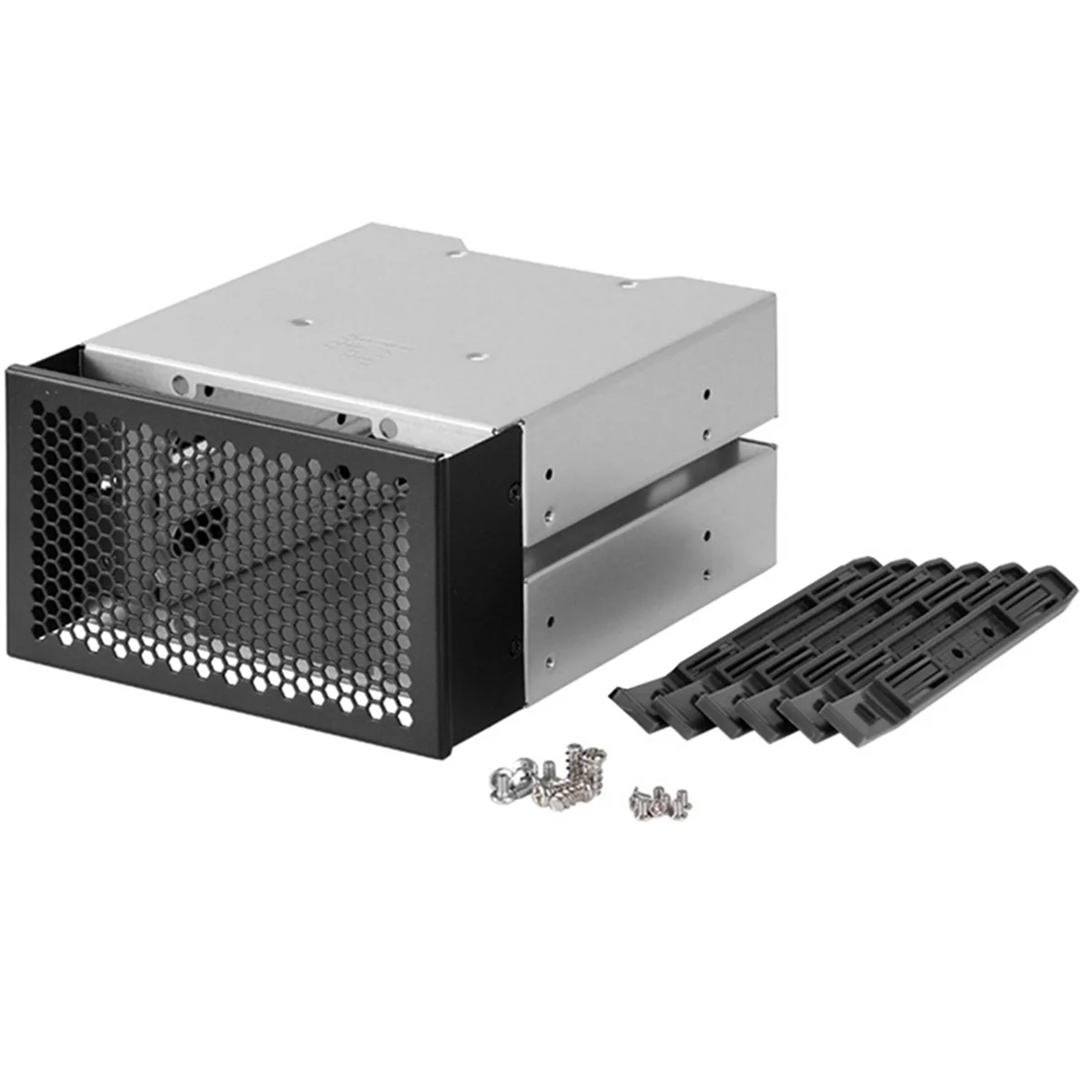 

B68C 3.5 Inch HDD Cage Rack Hard Driver Tray Hard Drive Cage Support 3 HDD Hard Disks
