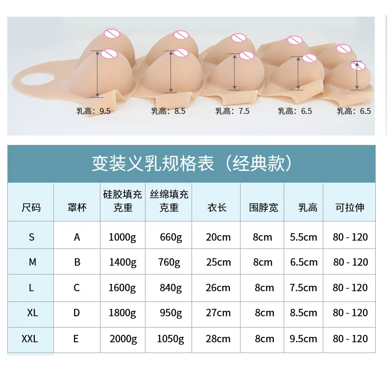 Sztuczne piersi Sztuczne piersi Piersi Silikonowe cycki Mężczyźni przebierają się za kobiety CD Drag Transwestyty Streamerki na żywo Wideo na żywo