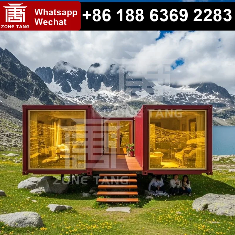 Ecological Flat Pack House Luxury Container Buildings Durability Prefab Cabins Modular Houses For Sale Meeting Room Kit Homes