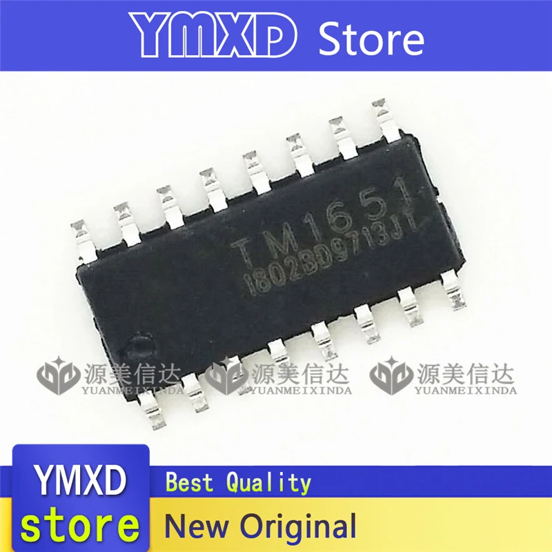 10 قطعة/الوحدة جديد الأصلي TM1651 التصحيح SOP16 4X7 قطعة 7Key LED أنبوب رقمي لوحة Prinoved IC في المخزون التسليم السريع