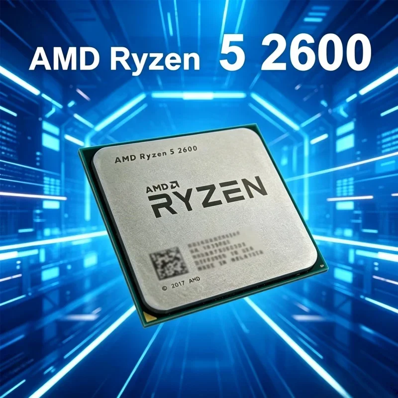 AMD R5 2600 AM4 CPU (Bulk) - alternate angle