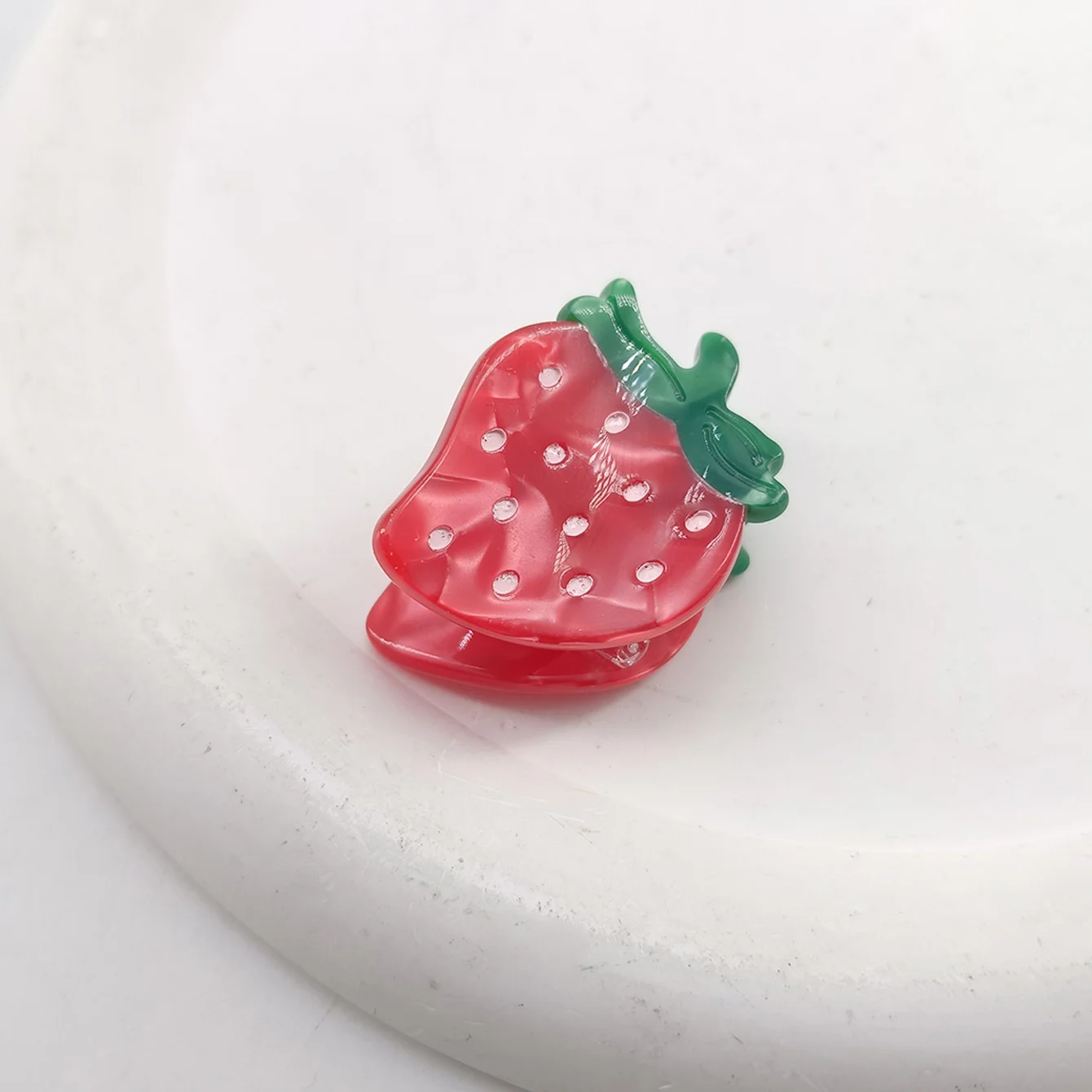 1/2/4 Stück Frucht-Acetat-Haarspangen: Süße kleine Erdbeer-, Zitronen-, Kirsch- und Trauben-Haarspangen für Pony und unordentliches Haar – Top-Clips als Haar-Accessoires – Detail 14