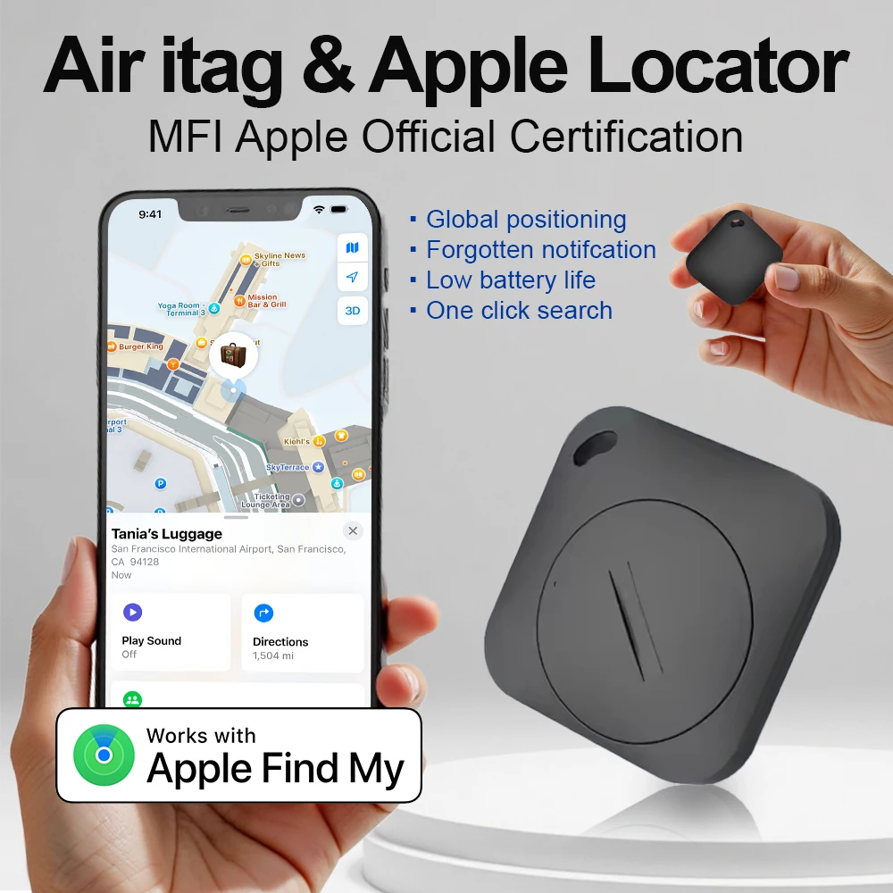 Airtag IOS Gps Tracker Portable GPS Tracker Anti-Lost Alarm Antilost Device  Find Device Tracker For Bicycle