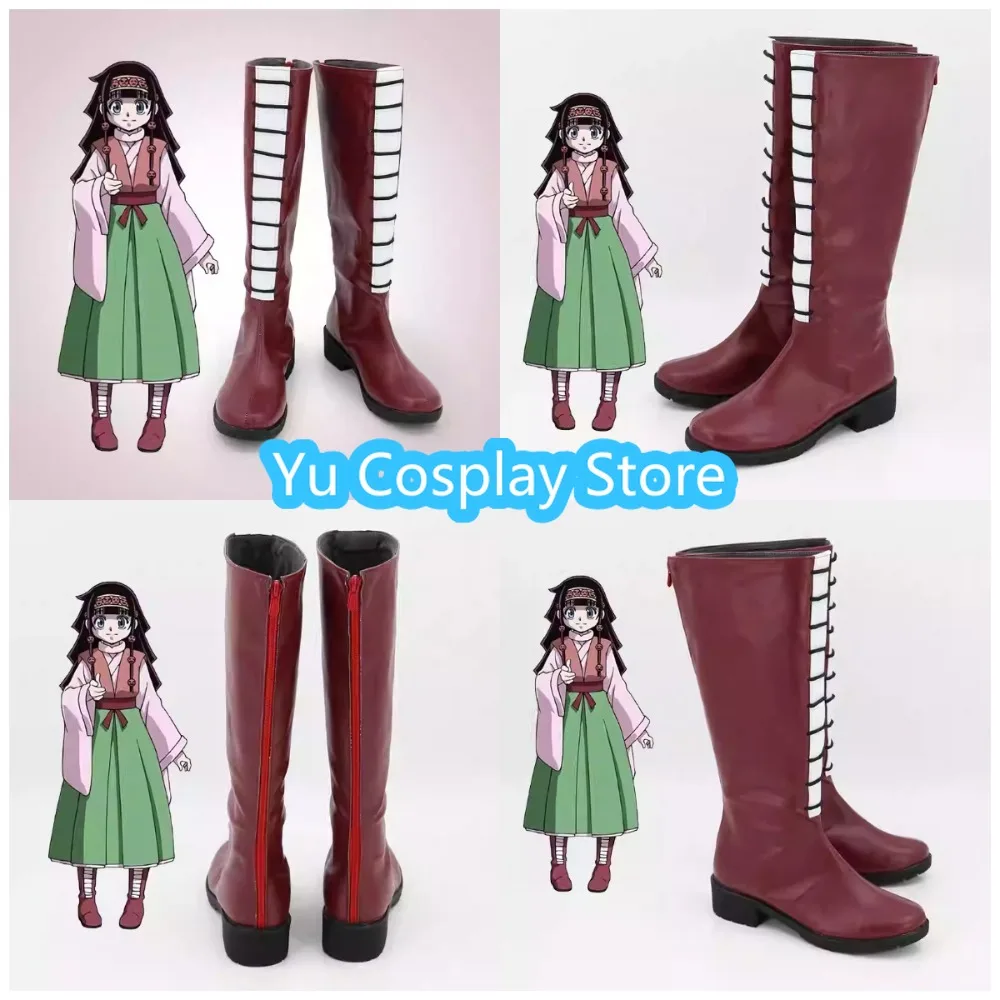 Hunter X Hunter Alluka Zoldyck Cosplay Shoes HxH Anime Character Boots Custom Made for Carnival Event Photoshoot Props Footwear