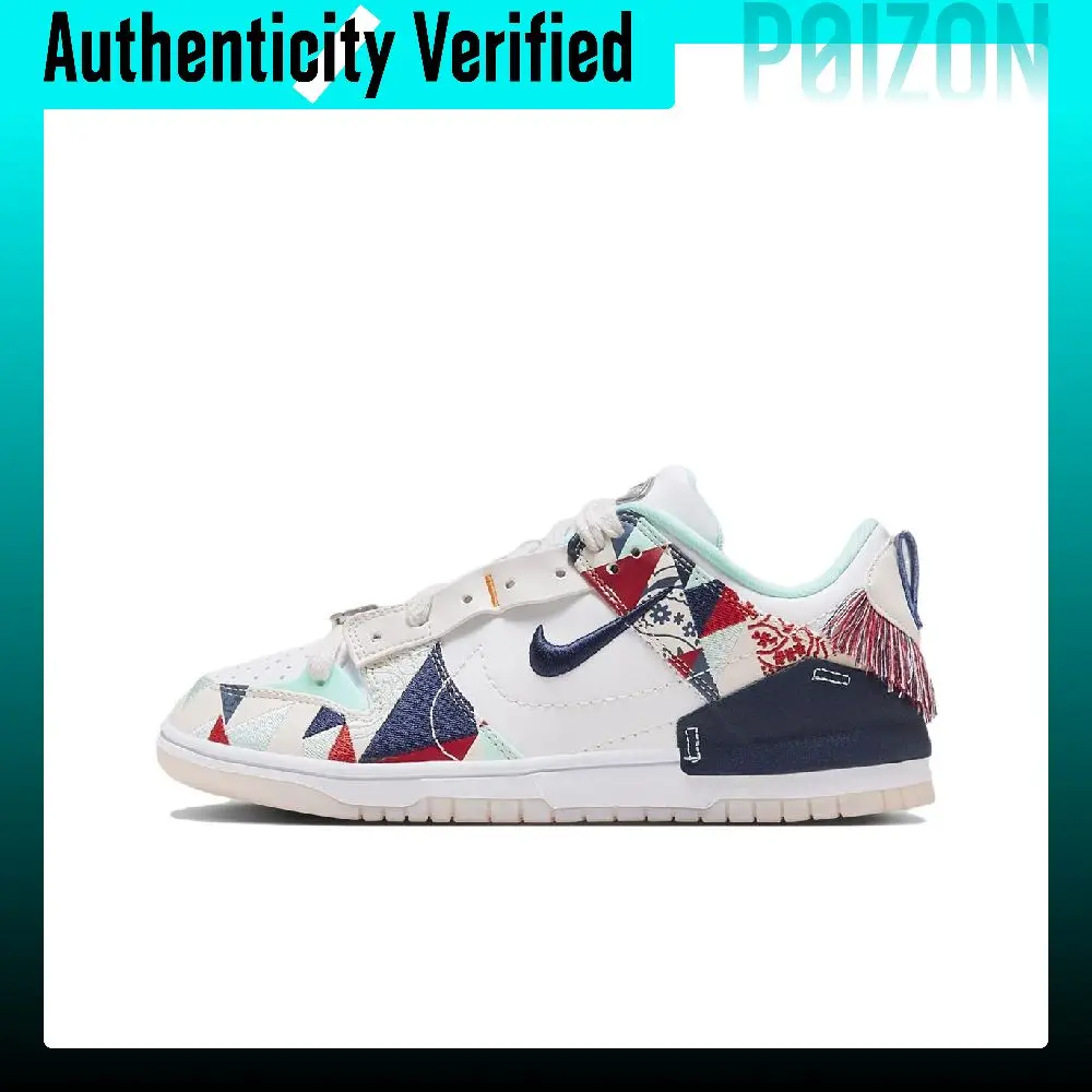Nike Dunk Disrupt 2 Low top Skateboard Shoes Women's White Blue Red FN8917-141