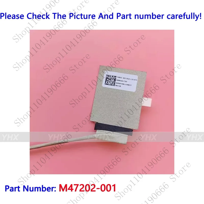 مكونات الكمبيوتر المحمول الجديدة لـ HP Chromebook 14 G7 LCD EDP CABLE NO-Touch DD00GALC101 M47202-001.