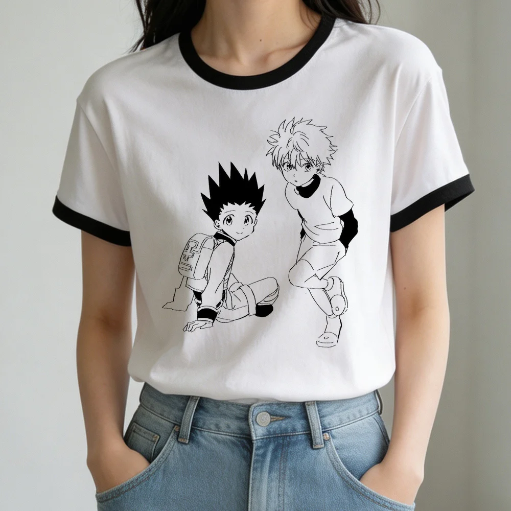 Hunter × Hunter t-shirt girl funny cheap scene  80s emo top tees y2k vintage clearance sales japanese dollette