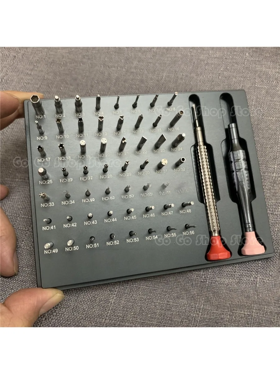 Watch repair tool Assortment of 56 Tips Stainless Steel Watch Screwdriver Set for  Watch Repair for watchmaker