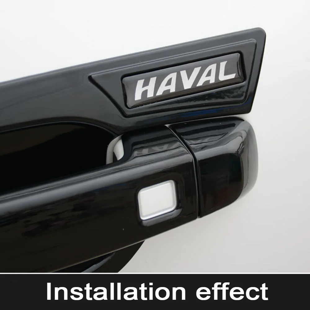 12PCS For Great Wall Haval DARGO 2021-2024 Car Door Handle Bowl Cover Chrome Trim Decorate Modify Protector Sticker Anti Scratch image 5