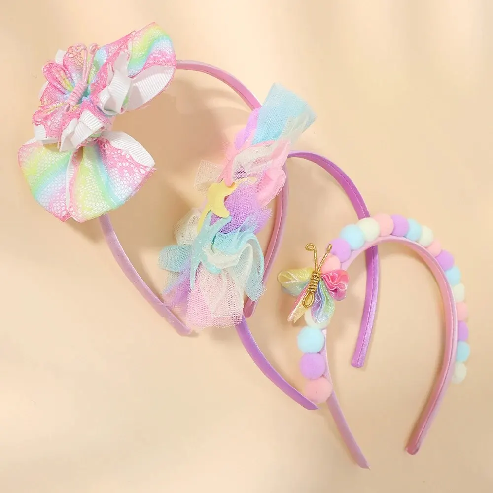 3pc Set Creative Styling Fashionable Hair Bands Headbands for Girls Kids Hair Accessories Headwear Ideal Gift for Girls