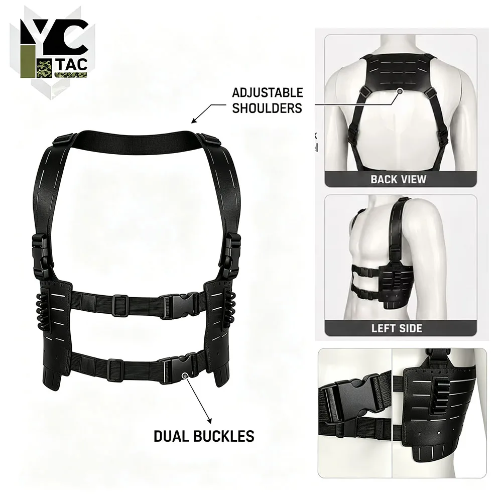 YCTAC Tactical Shoulder Harness Residenttttt Evil Requiem Leon S. Kennedy Cosplay Gear for Halloween Costume Airsoft Wargame