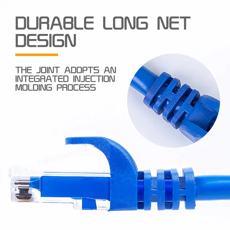 كابل الإنترنت RJ45 كابل إيثرنت تصحيح أسلاك LAN الخارجية اتصال كابل إيثرنت للكمبيوتر الشخصي