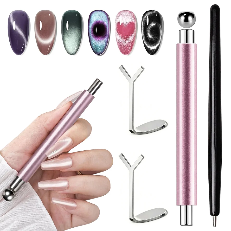 4 Piece Cat Eye Nail Magnet Tool Set