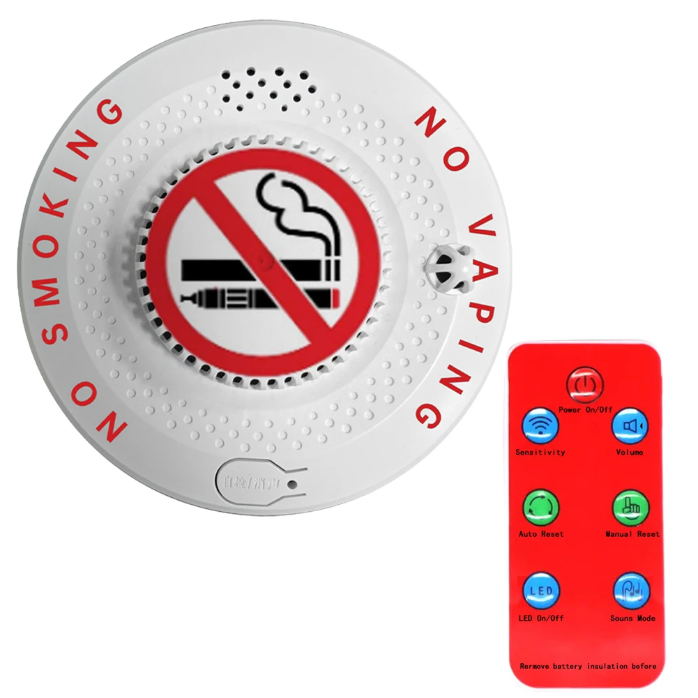 Smoke Detector with Remote Smoke Alarm Battery Powered for Home Bedroom