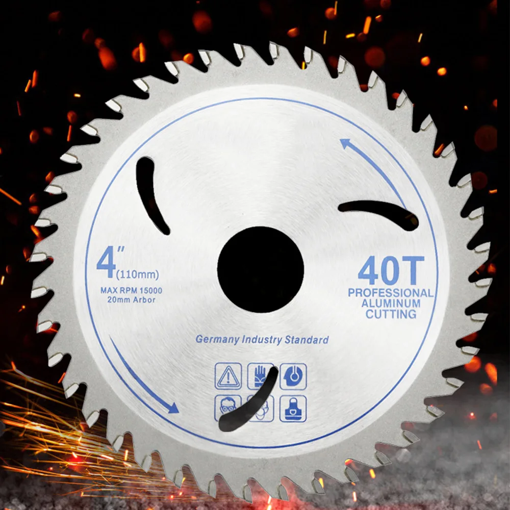 

4 Inch 40 Tooth Hard Alloy Woodworking Saw Blade 110*20 * 40T Woodworking Cutting 1pc 40T Cutting Blade Tool