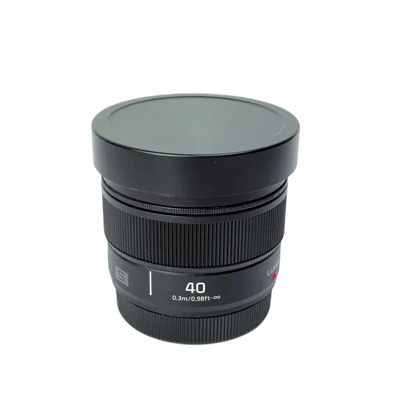 Quadratische Gegenlichtblende aus Metall mit Blendenkappe für Panasonic LUMIX S 40mm F2 L Mount – Detail 5