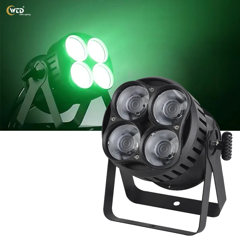 

AOPU Waterproof 4x100W Cob Led Par Can Stage Wash Light With Rainbow Effect for Concert Outdoor