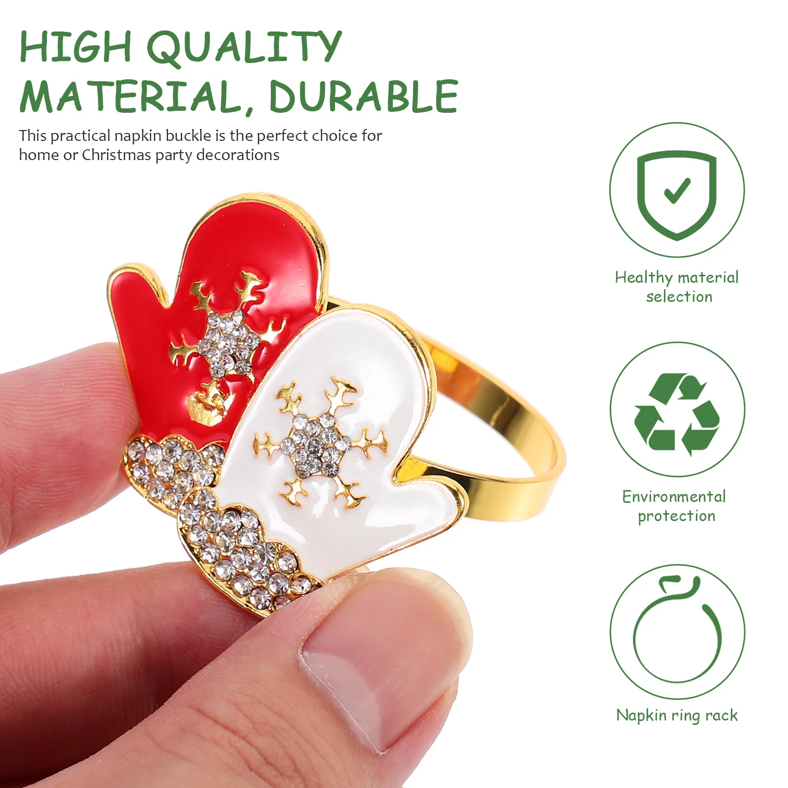 

4Pcs Christmas Napkin Rings Zinc Alloy Snowman Decor Ideal for Family Gathering Hotel Restaurant Decor