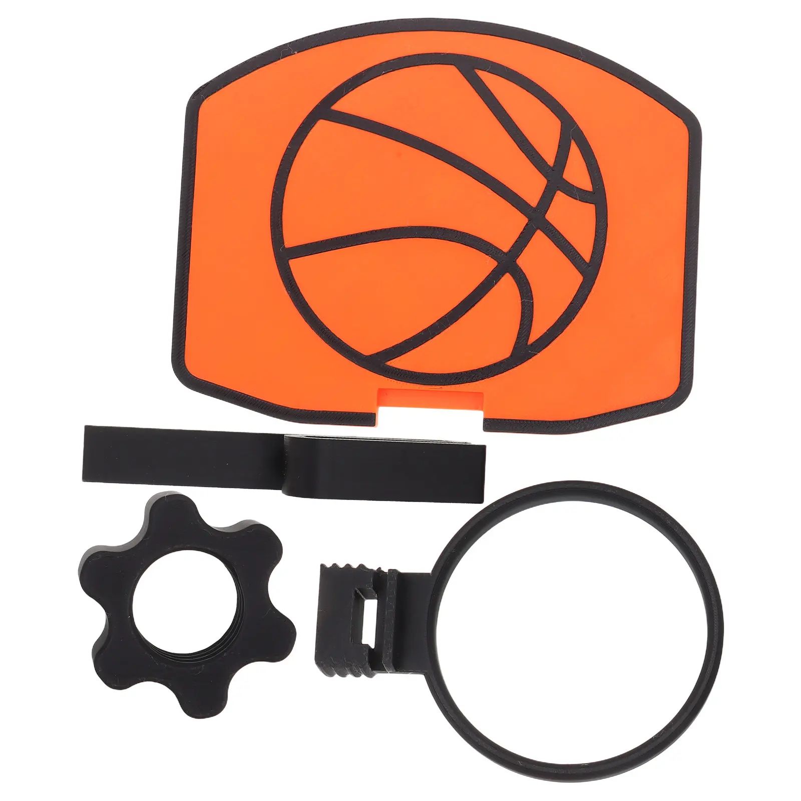 Basketball Trash Can Hoop Clip on Mini Backboard for Office Bedroom Indoor Trash Can Decorative Fun Novelty Upgrade Stylish - view 2
