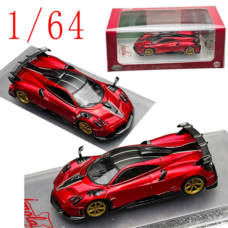 

CM 1/64 Scale Pagani Imola Super Car Model Diecast Imola Racing Car Collectible Figurine Desktop Ornament for Car Fans Gift