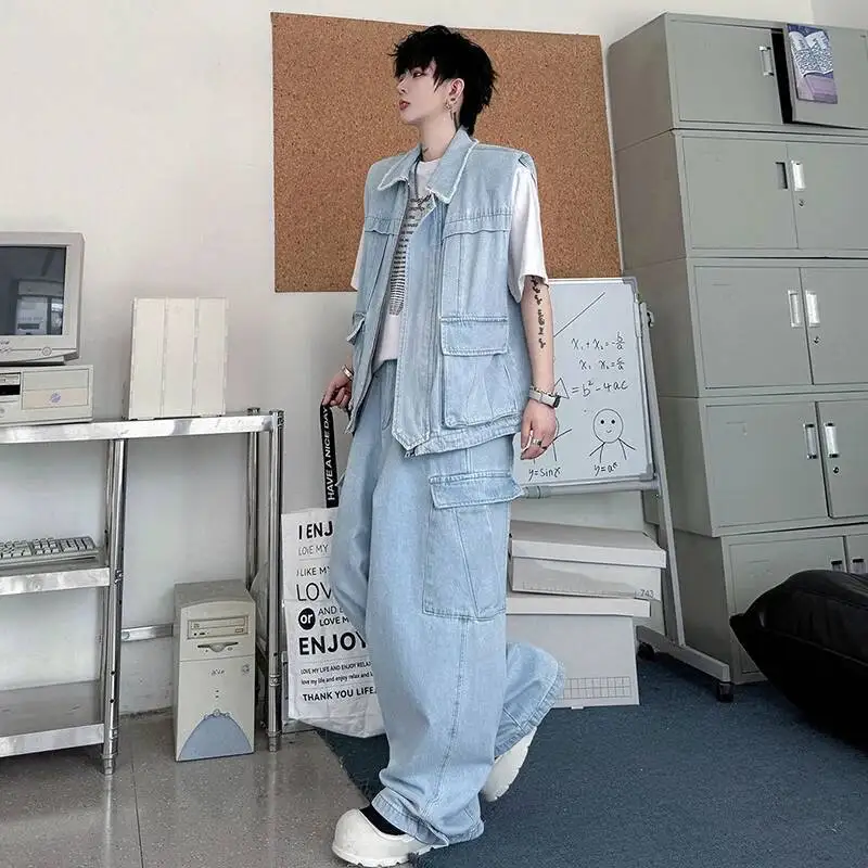 LUZHEN 2026 Summer Solid Color - Men'S Fashion Vest With Jeans บทวิจารณ์และราคา