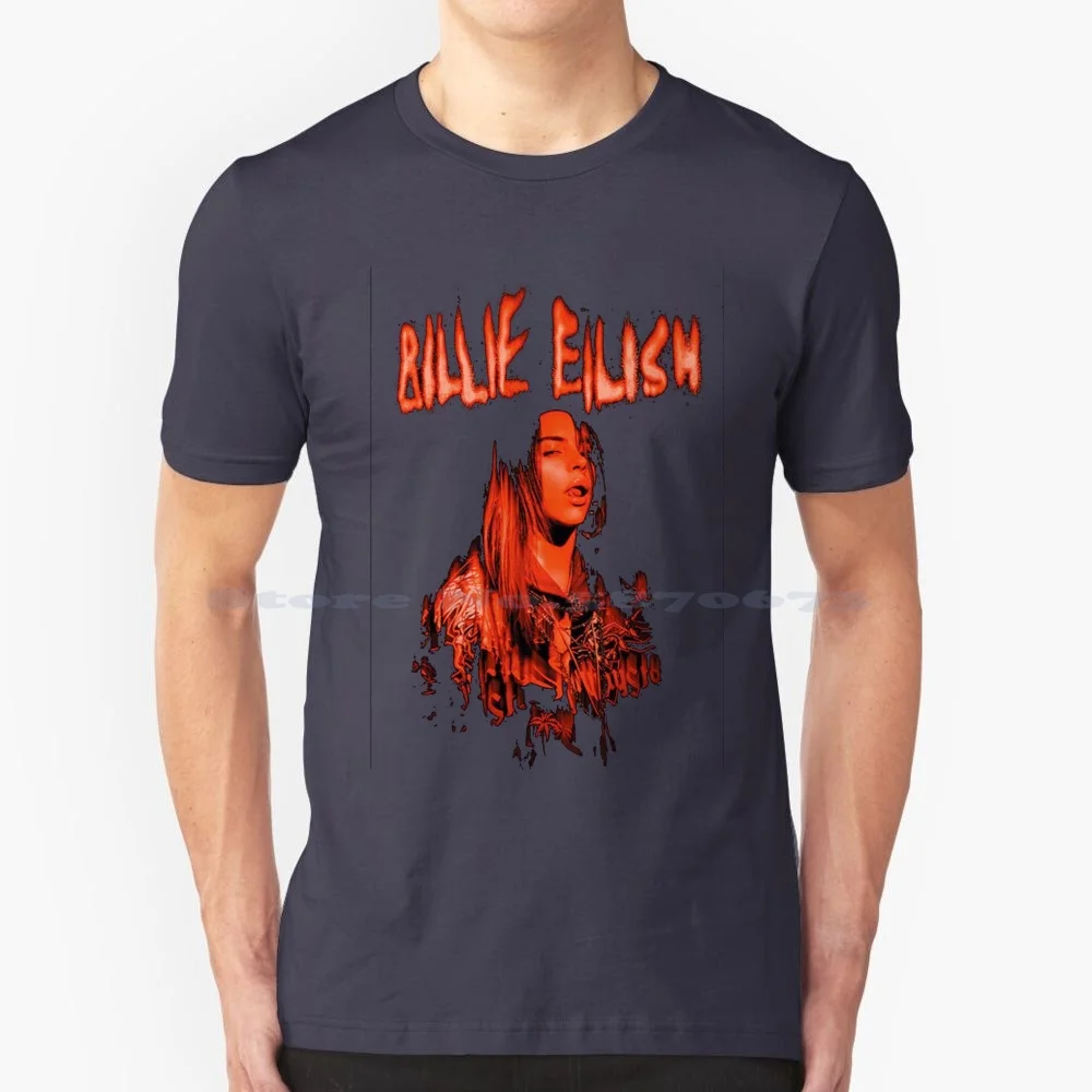 B i l l i e-ei l i s h t-Shirt 100% Baumwolle T-Shirt Sänger HipHop Hip Hop Avril Lavigne Muse Green Day Black Music Jay Z Trend ing