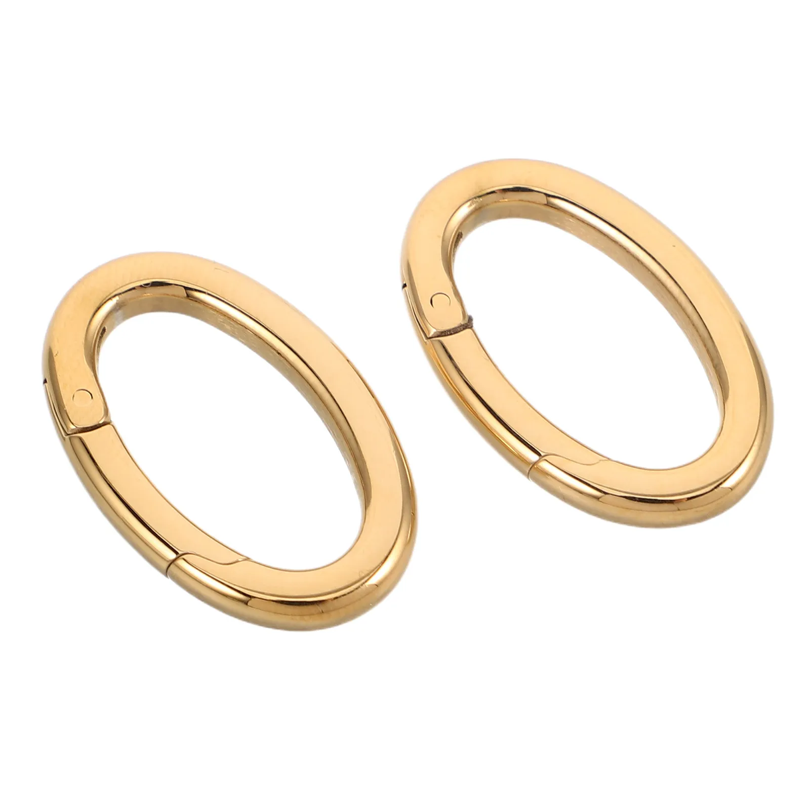 

2 шт. овальные пружинные застежки-коннекторы из нержавеющей стали для ожерелий, подвесок, сумок, фурнитуры, очаровательных украшений, детали для рукоделия