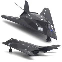 American Nighthawk F-117A stealth combat aircraft model simulation alloy aircraft children's toy