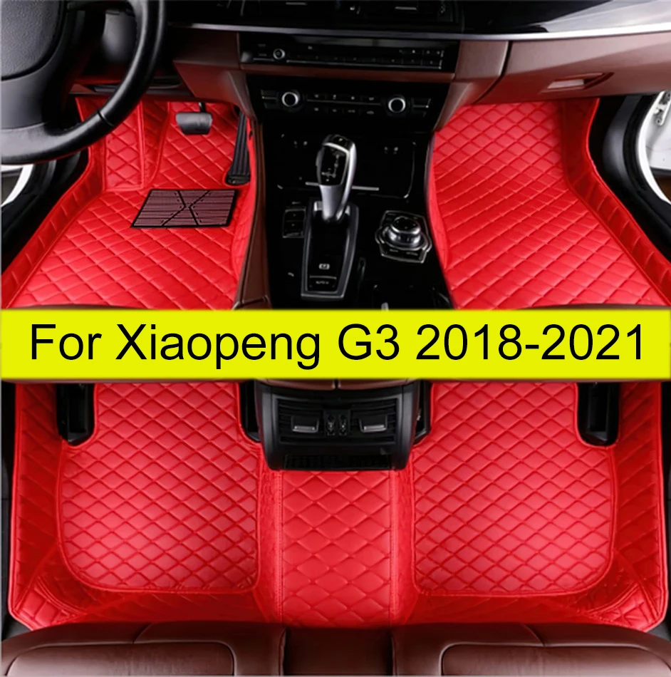 

Автомобильные напольные коврики для Xiaopeng G3 2018 2019 2020 2021, индивидуальные автомобильные накладки на ножки, интерьерные аксессуары