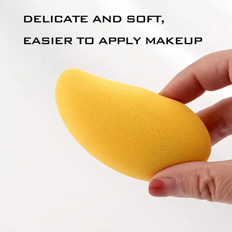 1/2 pçs esponja de maquiagem em forma de mangueira dupla utilização molhado e seco beleza ovoplication puff para fundação líquida impecável corretivo puffs