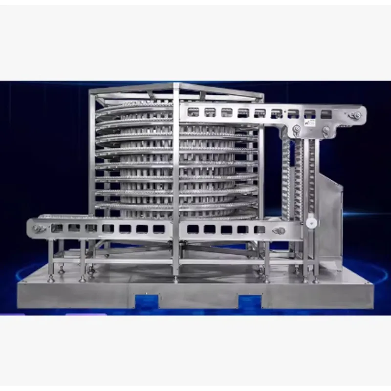 Spiral IQF Blast Stainless Steel Quick Machine for Frozen Dumpling Seafood Vegetable Processing Industry
