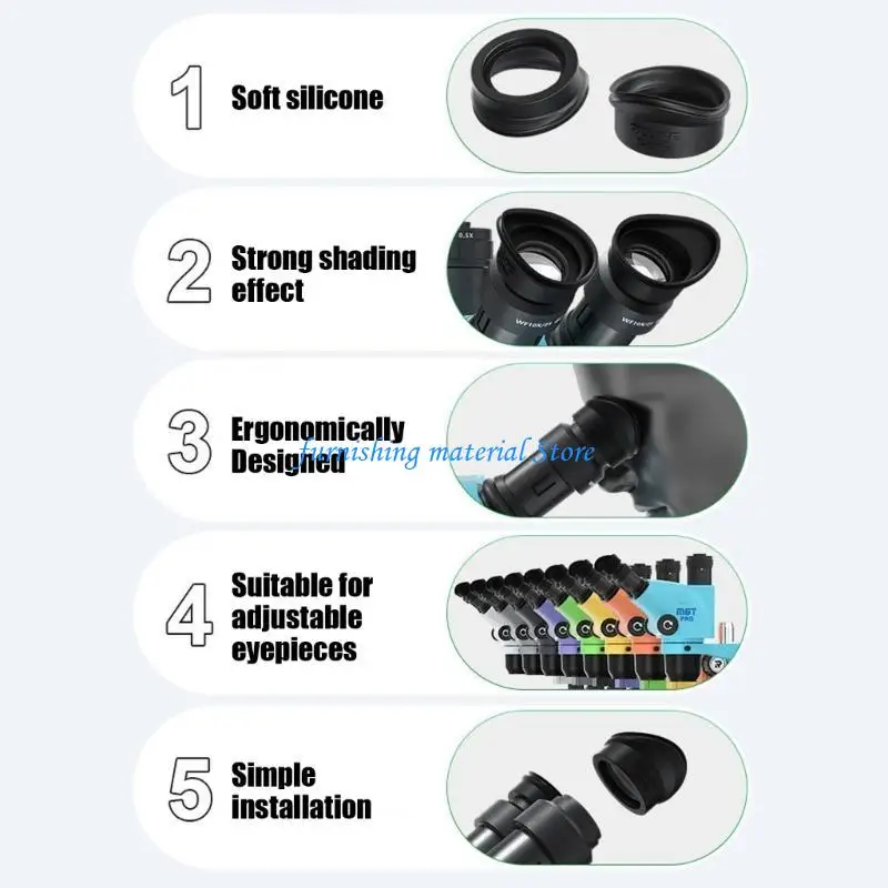 

Y5GD High Strength Microscope Eye Shield Eyewear Ensuring Comfortable Wear During Prolonged Scientific Study Suitable for M26