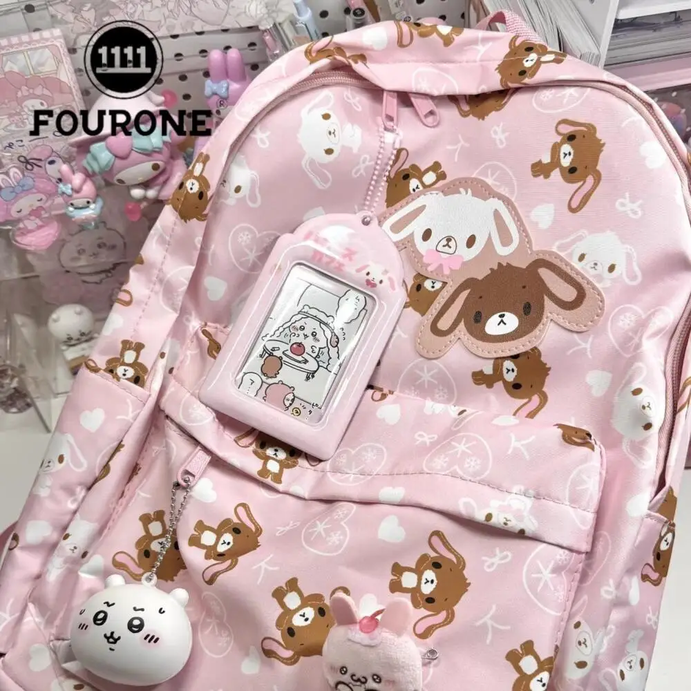 

37Cm Sanrio Sugarbunnies Pink Backpack Large Capacity Multi-Layer Storage Travel Take A Photo Student Rewards Girl Birthday Gift